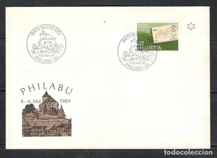Selos: Carta postal,matasellos especial,Suiza,1984,Yvert 1196