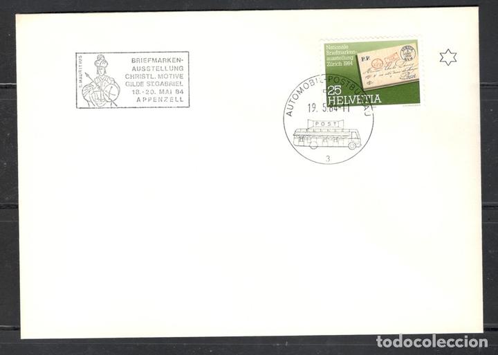 Selos: Carta postal,matasellos especial,Suiza,1984,Yvert 1196