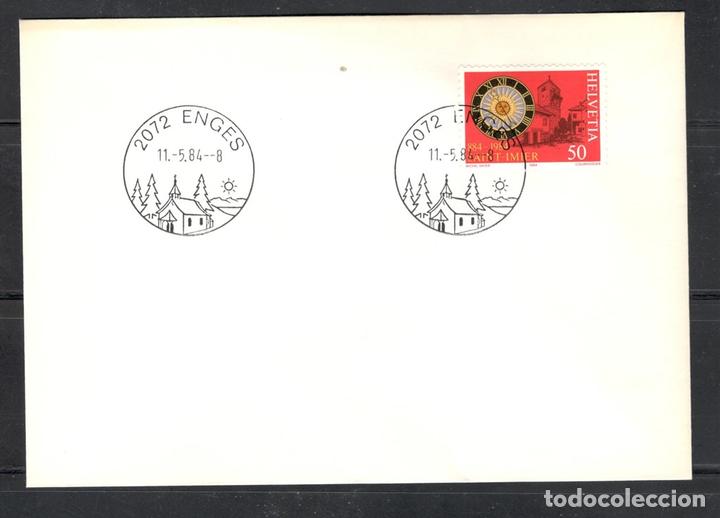 Selos: Carta postal,Suiza,1984,matasellos especial,Enges,Yvert 1197