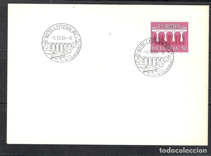 Timbres: Carta postal,Suiza,1984,L&uuml;tisburg,Yvert 1199