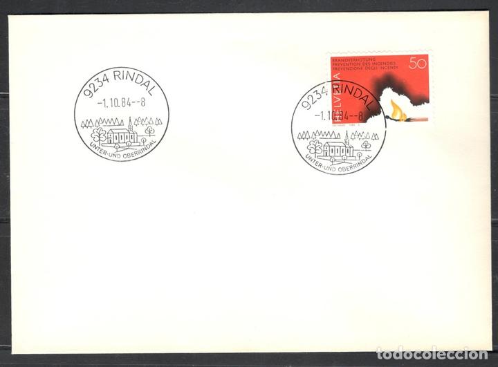 Timbres: Carta postal,Suiza,1984,Rindal,Yvert 1212
