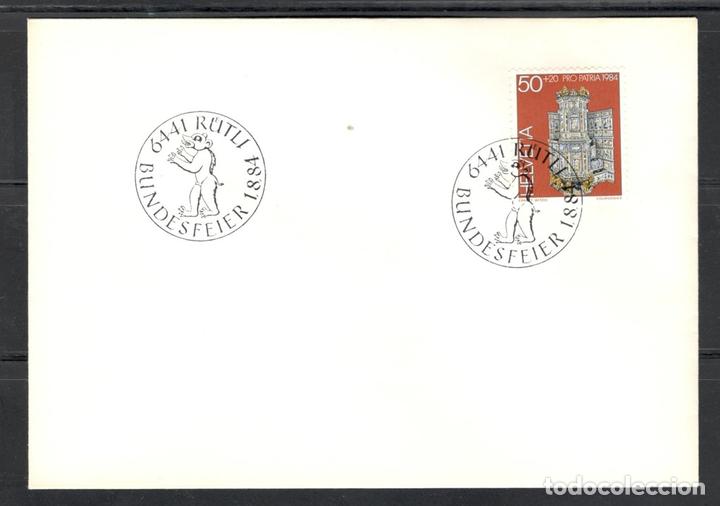 Timbres: Carta postal,Suiza,1984,Rutli,Yvert 1202