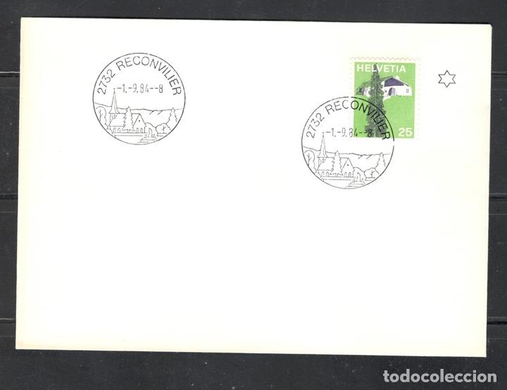 Timbres: Carta postal,Suiza,1973,Reconvilier,Yvert 936