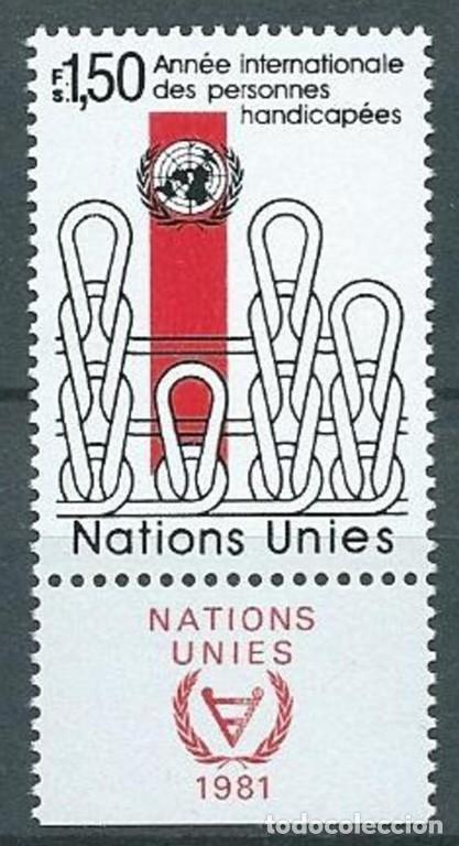 Francobolli: Naciones Unidas,Ginebra,1981,yvert 98,nuevo,MNH**,Discapacitados