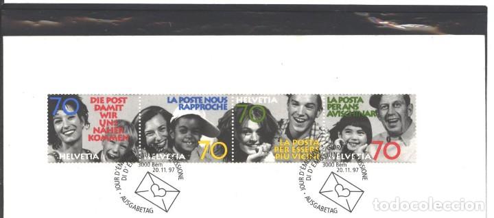 Sellos: SUIZA 1997 - FELICITACION NAVIDEÑA DE CORREOS