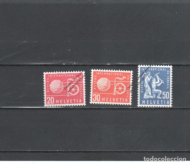 Sellos: SUIZA N&ordm; 411 AL 413SERVICIO (**) - Foto 1