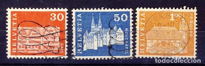 Sellos: SUIZA.- CASTILLOS.- (2) - Foto 1