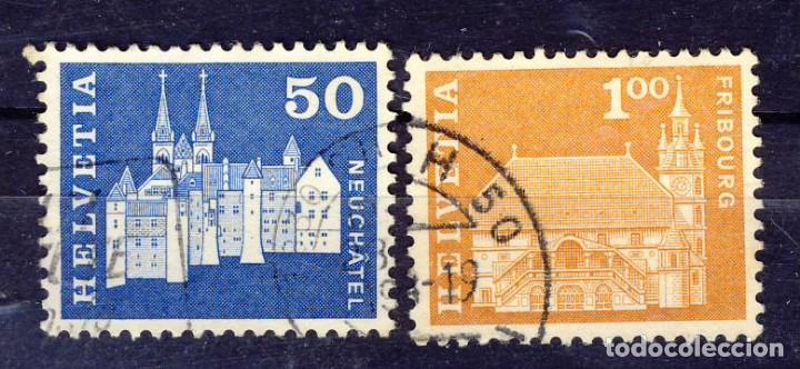 Sellos: SUIZA.- CASTILLOS.- (5) - Foto 1