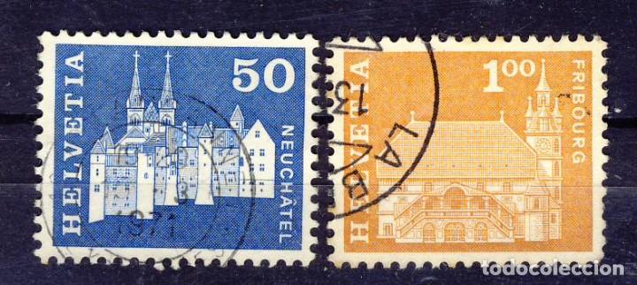 Sellos: SUIZA.- CASTILLOS.- (6) - Foto 1