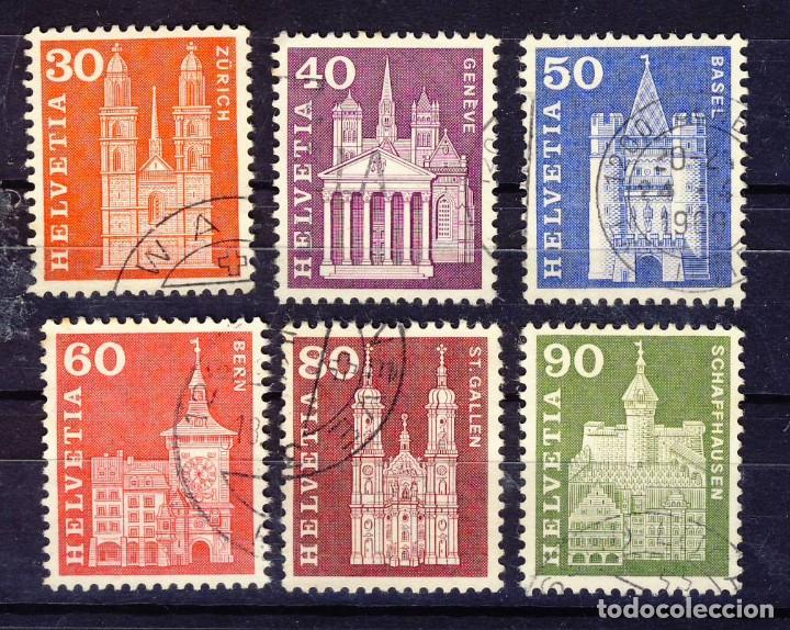 Timbres: SUIZA.- MONUMENTOS.- (2)