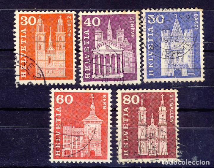 Timbres: SUIZA.- MONUMENTOS.- (3)