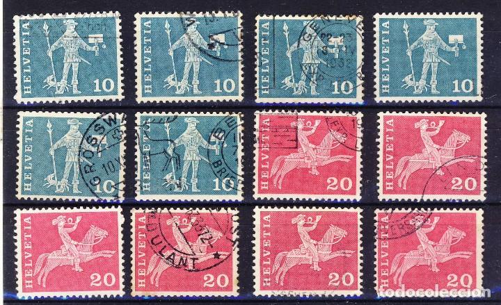 Timbres: SUIZA.- PERSONAJES.- LOTE 1.-