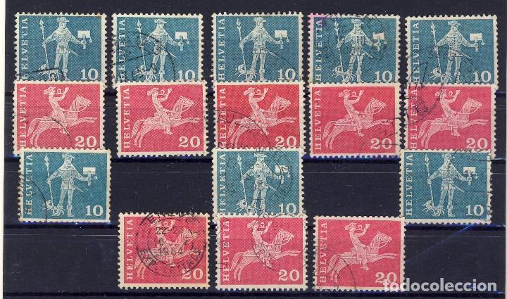 Timbres: SUIZA.- PERSONAJES.- LOTE 2.-