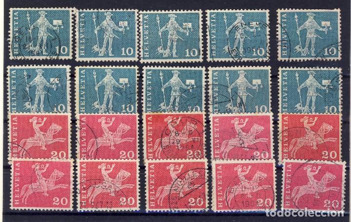 Timbres: SUIZA.- PERSONAJES.- LOTE 3.-