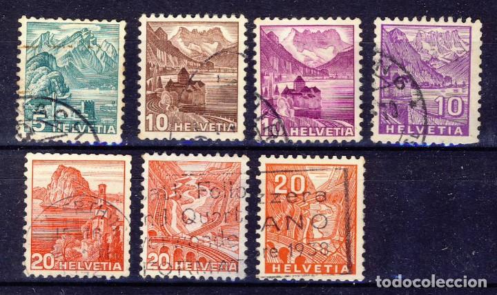 Timbres: SUIZA.- PAISAJES.- LOTE 4-