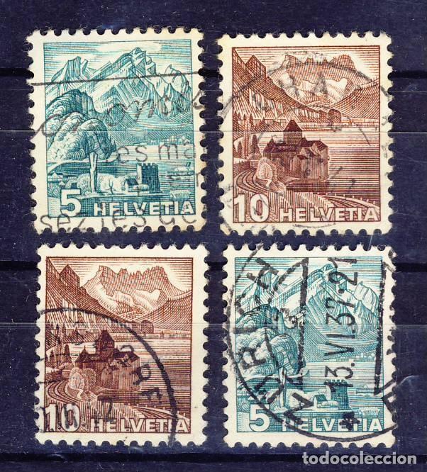 Timbres: SUIZA.- PAISAJES.- LOTE 8.--