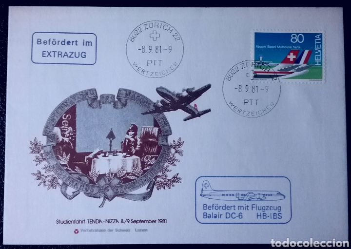 Sellos: Sobre de Suiza 1981 - Foto 1