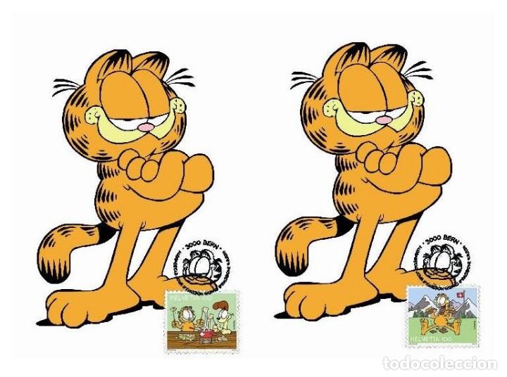 Sellos: Switzerland 2014 - Garfield maxicard set - Foto 1
