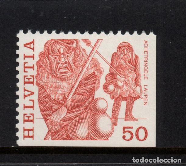Sellos: SUIZA 1038d** - A&Ntilde;O 1977 - FOLKLORE - Foto 1