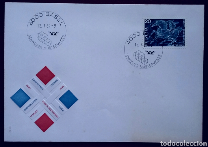 Sellos: Sobre de Suiza 1969 - Foto 1