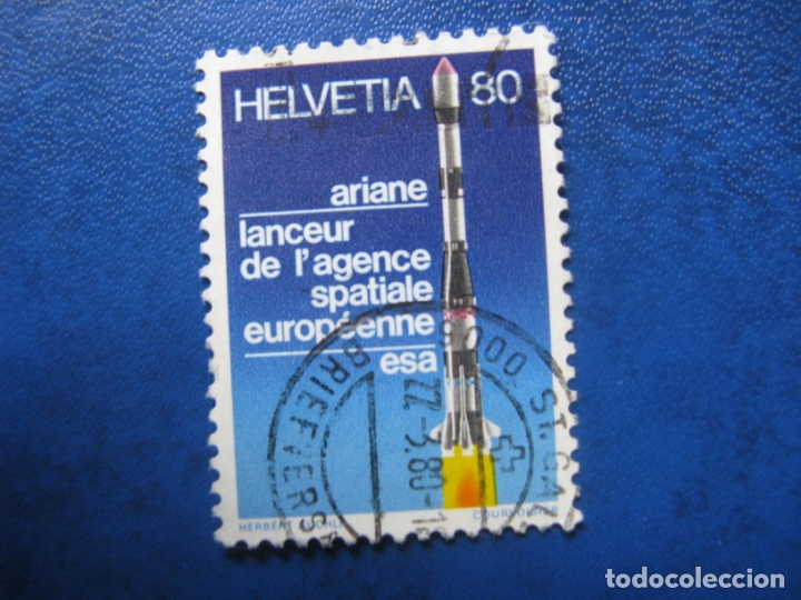 Sellos: suiza, lanzamiento del ariane - Foto 1