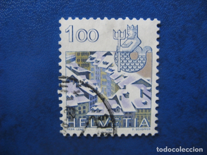 Sellos: suiza, 1982, sello usado - Foto 1