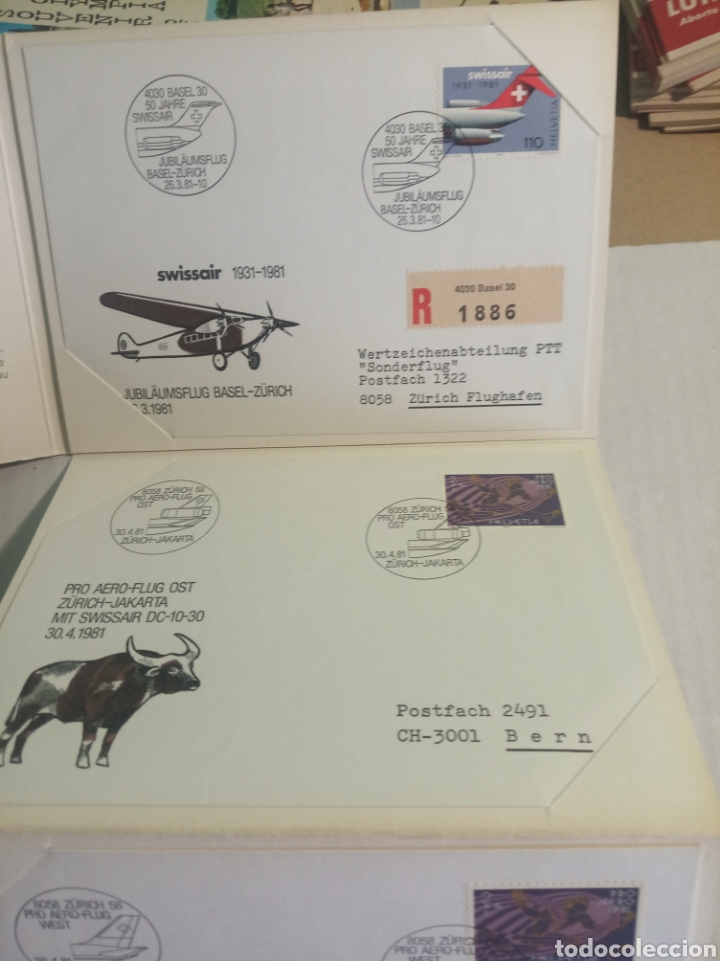 Sellos: PTT Suiza sobres primer d&iacute;a - Foto 3