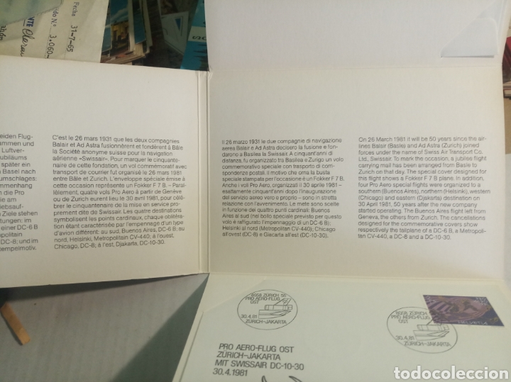 Sellos: PTT Suiza sobres primer d&iacute;a - Foto 4