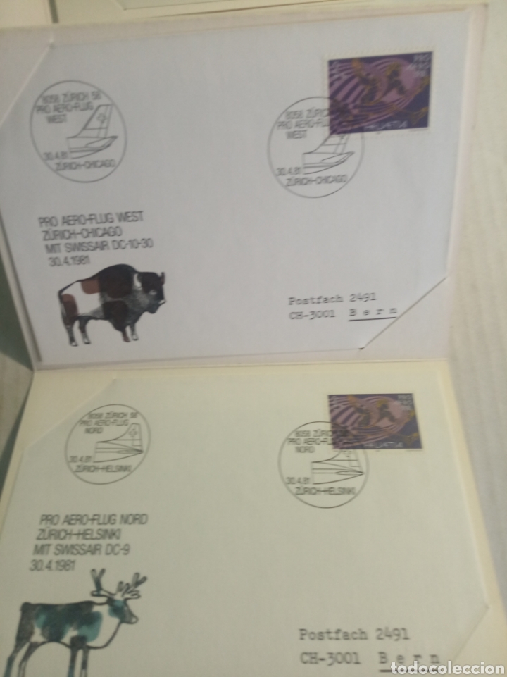 Sellos: PTT Suiza sobres primer d&iacute;a - Foto 5