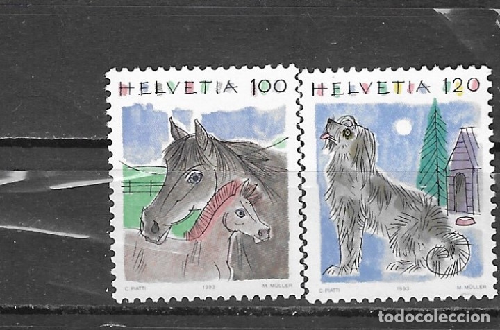 Sellos: SUIZA N&ordm; 1419 AL 1420 (**) - Foto 1