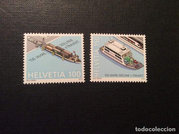 Sellos: SUIZA A&Ntilde;O 2019. BARCOS - Foto 1
