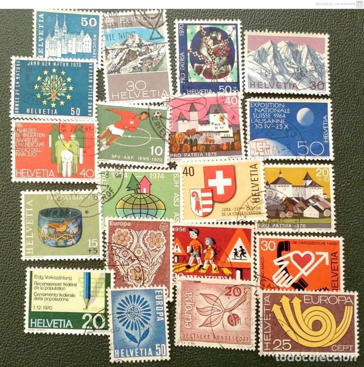 Sellos: Suiza. 20 Sellos usados distintos. Ref: e655 - Foto 1