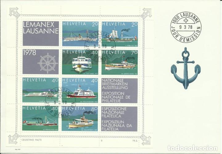 Sellos: Sobre Primer Dia (FDC) SUIZA 1978 - Foto 1