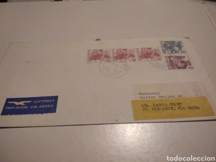 Sellos: Sobre con sellos Suiza - Foto 1