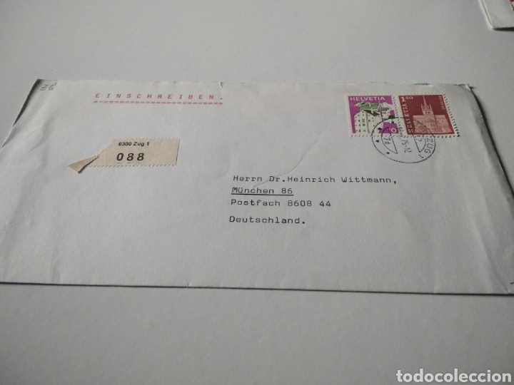 Sellos: Sobre con sellos Suiza - Foto 1