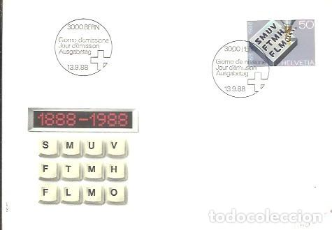 Sellos: FDC 1988 SUIZA - Foto 1