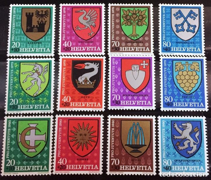 Sellos: Suiza, Escudos de armas - Foto 1