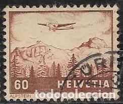 Sellos: SUIZA A&Eacute;REO YVERT 30 - Foto 1