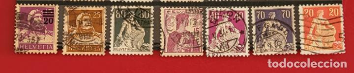 Sellos: Lote Suiza x7 - Foto 1