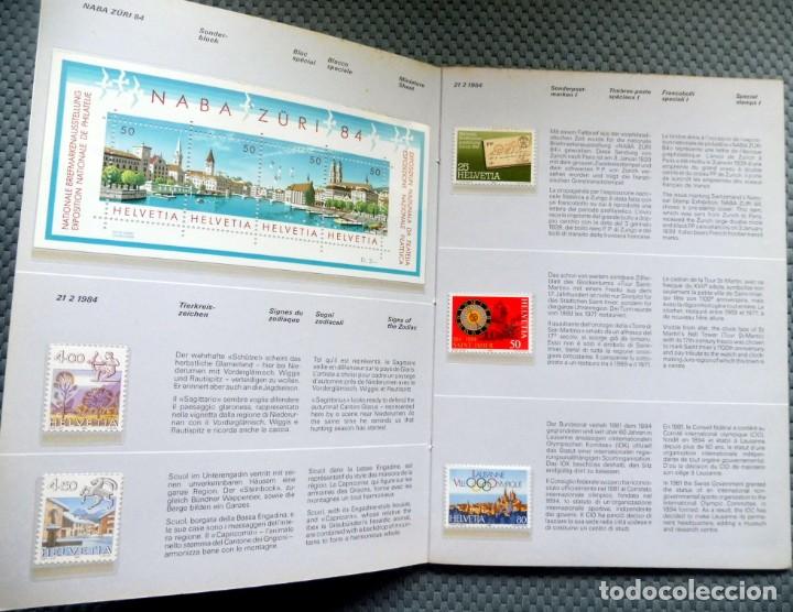 Sellos: LIBRO BOOK SELLOS SUIZA - HELVETIA - AÑO 1984 - VER FOTOS - Foto 2 - 300567198