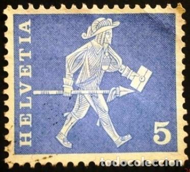Sellos: 1960 SUIZA. Carteros - Foto 1