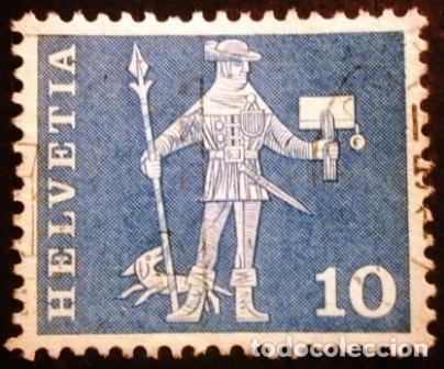 Sellos: 1960 SUIZA. Carteros - Foto 2