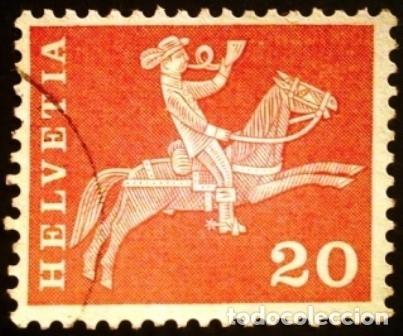 Sellos: 1960 SUIZA. Carteros - Foto 4