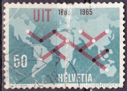 Sellos: 1965 - SUIZA - CENTENARIO DE LA UIT - YVERT 746 - Foto 1