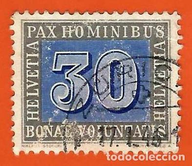 Sellos: SUIZA. 1945. VALOR NUMERAL 30 - Foto 1