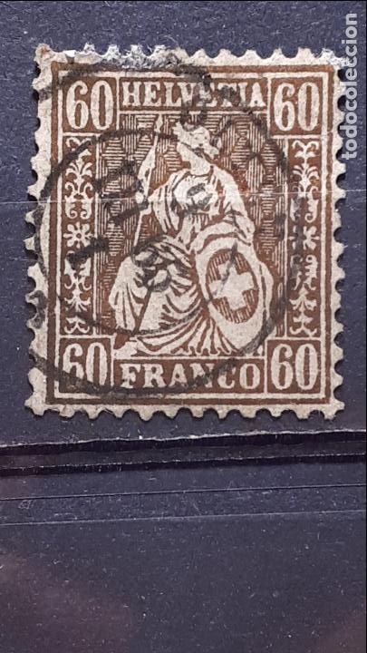Sellos: SUIZA . A&Ntilde;O 1862 &deg;. YVERT 40 - Foto 1