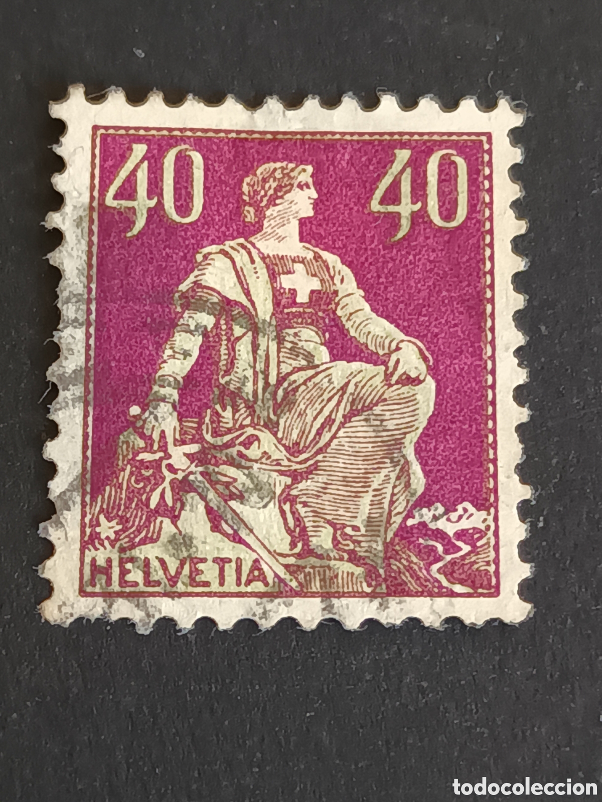 Sellos: SUIZA. 1908. USADO. - Foto 1