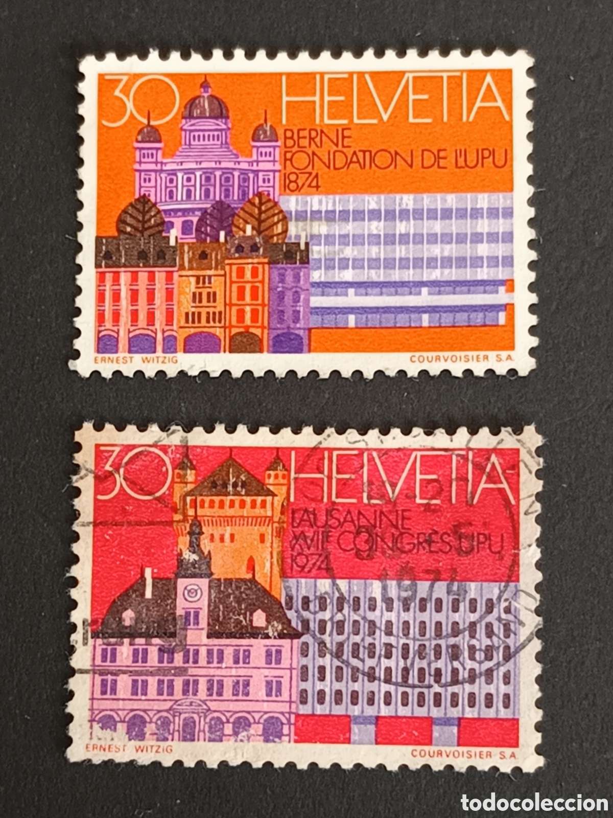 Sellos: SUIZA. 1974. COMPLETA. - Foto 1