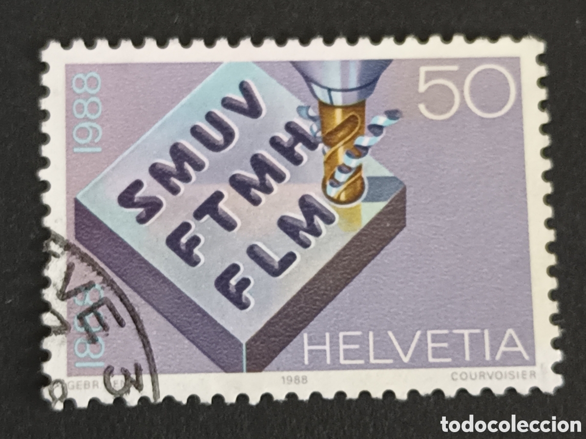 Sellos: SUIZA. 1988. USADO. - Foto 1