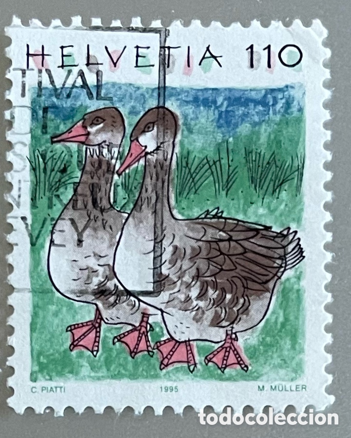 Sellos: Suiza. Gansos. 1995 - Foto 1